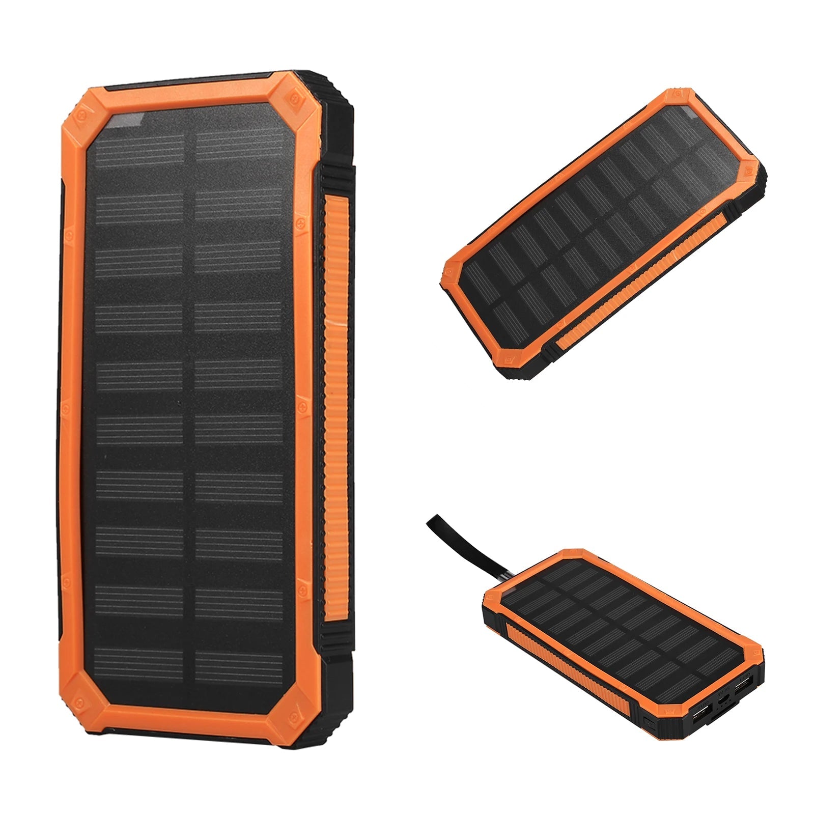 Mobile Power Bank – 20000mAh Solar Portable Fast-Charging Dual USB - silverfoxgoods